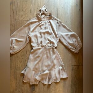 Vici Cream Ruffle Dress